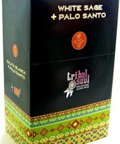 Tribal Soul Incense Smudge Stick Scents | Premium Quality Incense Stick (Box of 12) (White Sage Palo Santo)