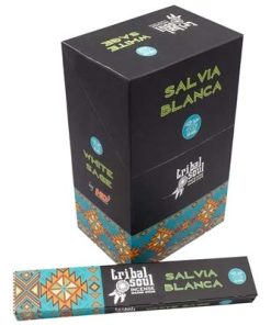 Tribal Soul Incense Smudge Stick Scents | Premium Quality Incense Stick (Box of 12) (White Sage)