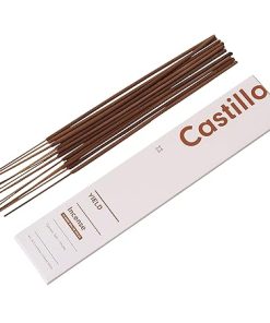 Yield Castillo Incense Sticks - Cypress, Salt & Smoke - Handmade, Calming Incense Stick Pack - Non Toxic Incense Made with Essential Oils - 1 Hour Burn Time - 15 Incense Sticks