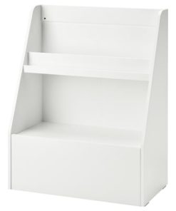 Book display with storage