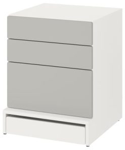 HomeEases 3-Drawer Chest – Sleek Wood-Finish Storage Dresser for Bedroom, Entryway & Living Area (SKU: HE-DC3145)