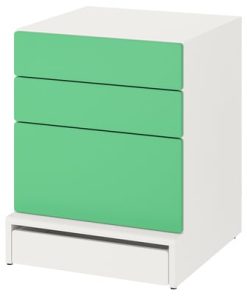 HomeEases 3-Drawer Chest – Compact Wooden Storage Dresser for Bedroom, Entryway & Living Room (SKU: HE-DC3476)