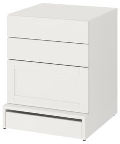 HomeEases 3-Drawer Chest – Elegant Mid-Height Storage Dresser for Bedroom & Living Room (SKU: HE-DC3281)