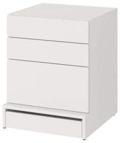 HomeEases 3-Drawer Chest – Stylish Wood-Finish Storage Dresser for Bedroom & Living Room (SKU: HE-DC3562)
