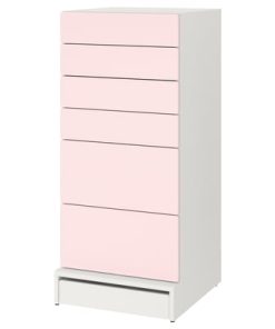 HomeEases 6-Drawer Chest – Wide Wood-Finish Storage Dresser for Bedroom & Living Areas (SKU: HE-DC4785)