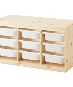 Storage combination with boxes