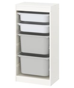 Storage combination with boxes