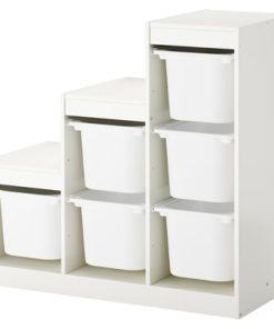 Storage combination with boxes